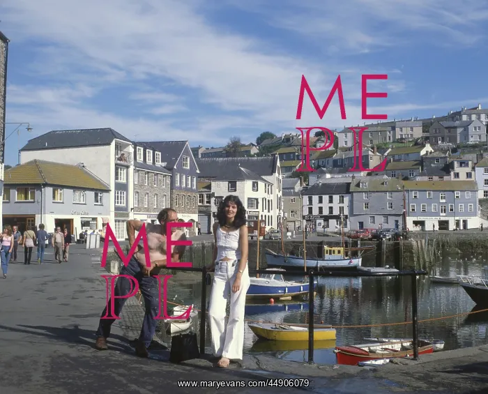 : People by the harbour, Mevagissey, Cornwall : People by the harbour, Mevagissey, Cornwall