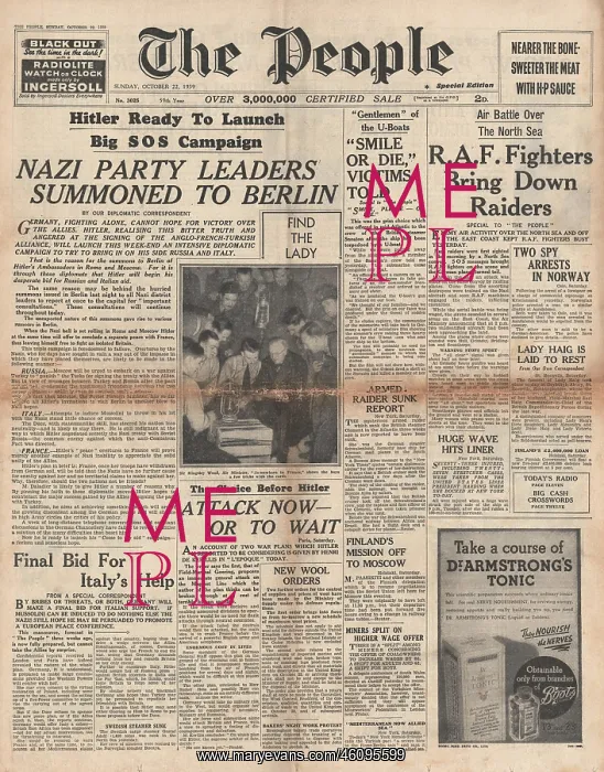 : The People Hitler summons district leaders : The People Hitler summons district leaders