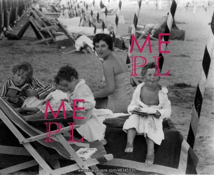 : People on the Lido beach, Venice, Italy : People on the Lido beach, Venice, Italy