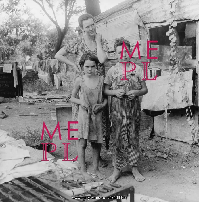 : People living in miserable poverty, Elm Grove, Oklahoma Coun : People living in miserable poverty, Elm Grove, Oklahoma Coun