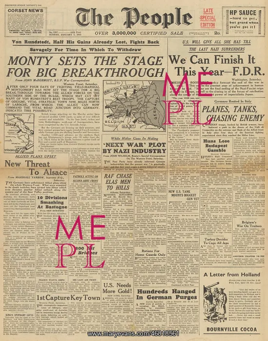 : The People front page Battle of the Bulge : The People front page Battle of the Bulge
