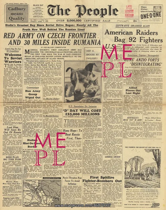 : The People front page Red Army on Czech border : The People front page Red Army on Czech border