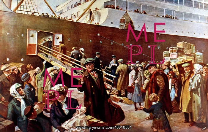 : People on quayside with steamship : People on quayside with steamship