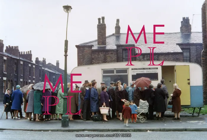 : People for queueing for housing advice, Manchester : People for queueing for housing advice, Manchester