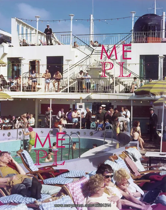  : People relaxing on a cruise ship