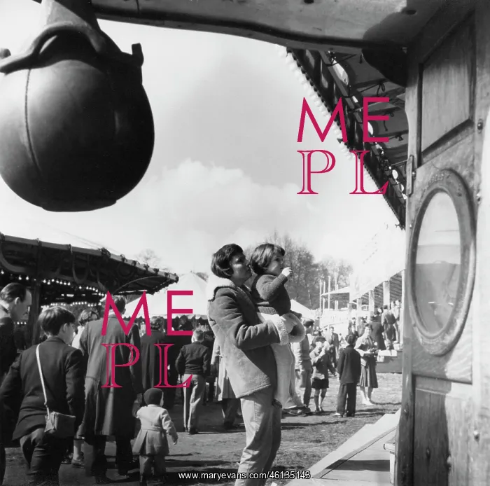 : People at a summer fairground : People at a summer fairground