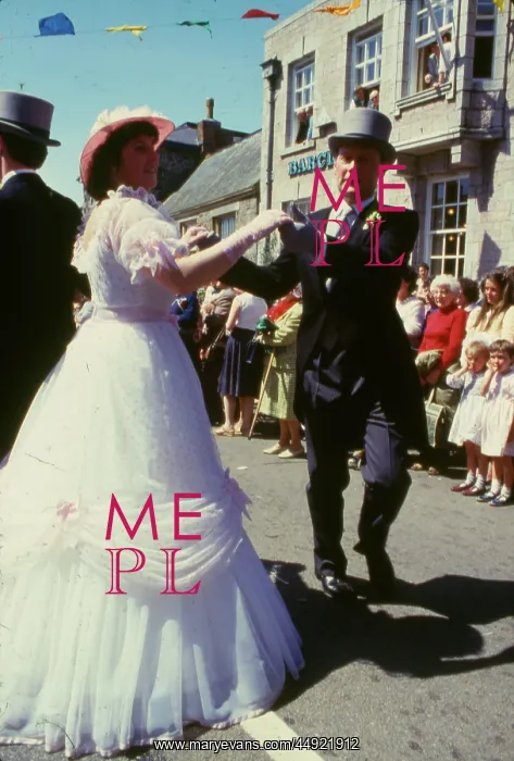 : People taking part in Helston Floral Dance, Cornwall : People taking part in Helston Floral Dance, Cornwall