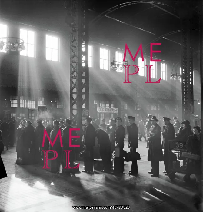 : People, Union Station, Chicago, World War II, historical : People, Union Station, Chicago, World War II, historical
