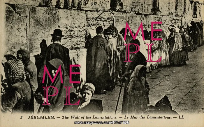  : People at the Wailing Wall, Jerusalem