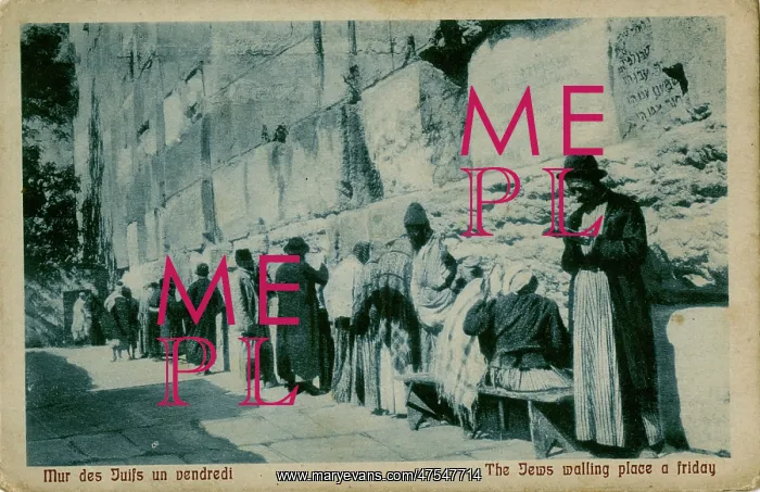  : People at the Wailing Wall, Jerusalem