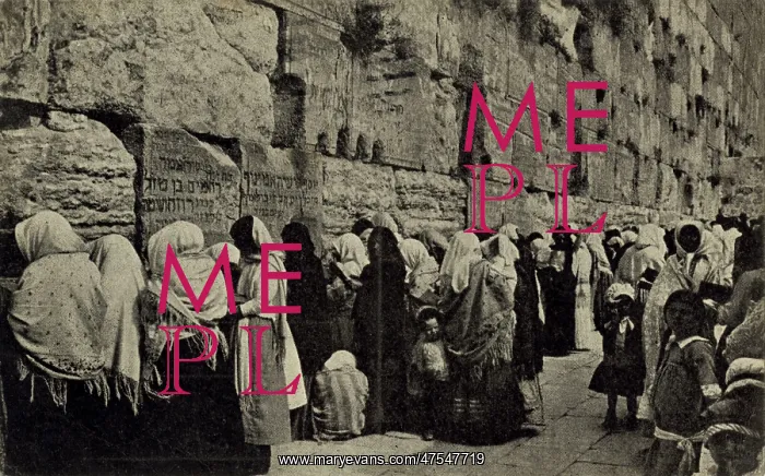 : People at the Wailing Wall, Jerusalem