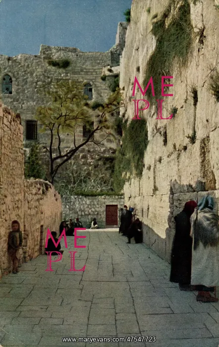  : People at the Wailing Wall, Jerusalem