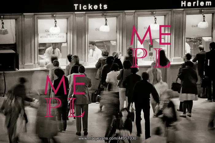 : People Waiting in Ticket Line Blurred Motion Commuters : People Waiting in Ticket Line Blurred Motion Commuters