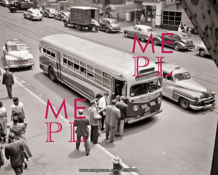 : People Women Men Passengers Lining up on Sidewalk : People Women Men Passengers Lining up on Sidewalk