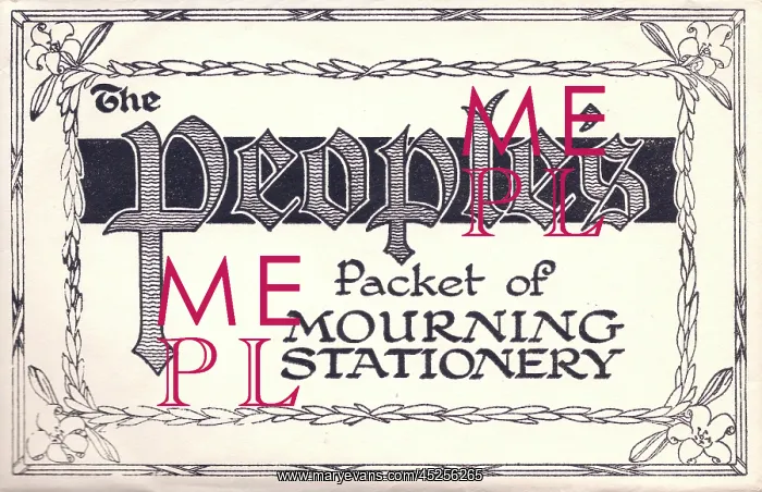 : The People's Packet of Mourning Stationery : The People's Packet of Mourning Stationery
