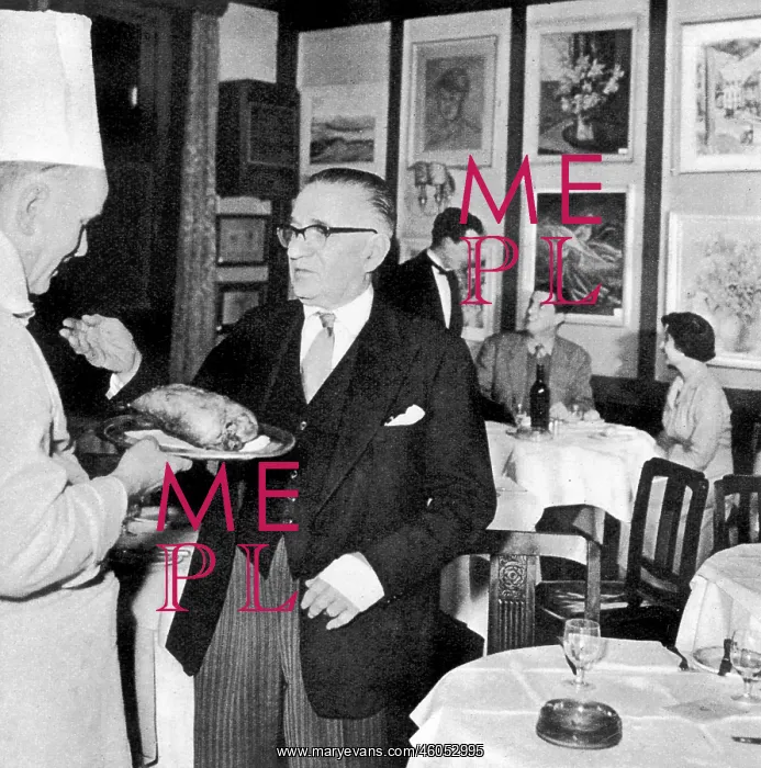 : Peppino Leoni - owner of Quo Vadis restaurant : Peppino Leoni - owner of Quo Vadis restaurant