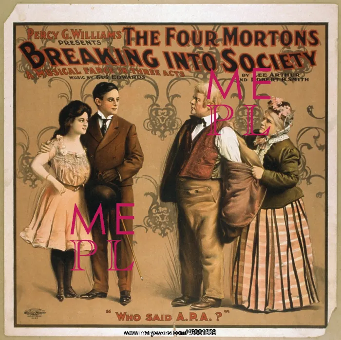 : Percy G. Williams presents The four Mortons breaking into so : Percy G. Williams presents The four Mortons breaking into so