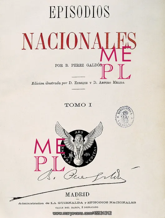 : PEREZ GALDOS, Benito (1843-1920) : PEREZ GALDOS, Benito (1843-1920)