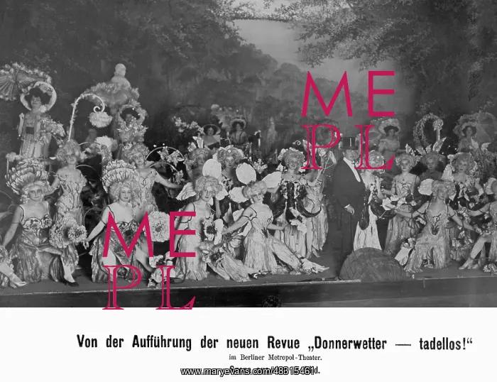 : Performance of the new revue Donnerwetter-tadellos!, 1908 : Performance of the new revue Donnerwetter-tadellos!, 1908