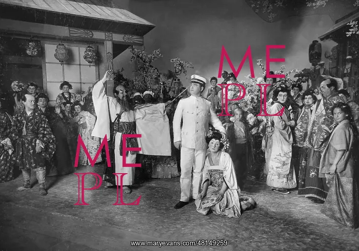 : Performance of the opera Madame Butterfly in Berlin, 1907 : Performance of the opera Madame Butterfly in Berlin, 1907