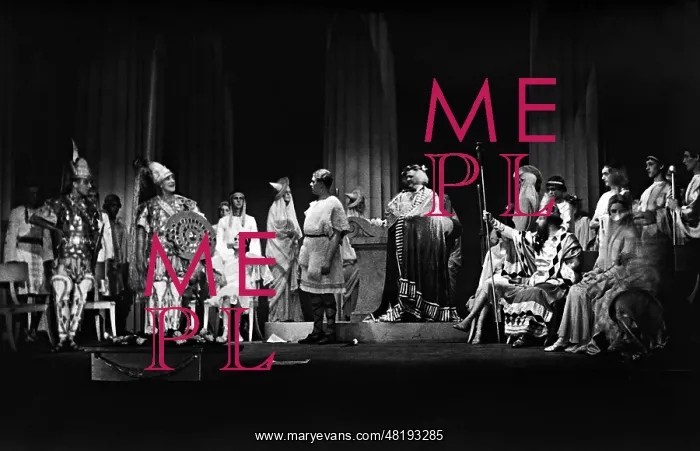 : Performance of the operetta The Beautiful Helen, 1932 : Performance of the operetta The Beautiful Helen, 1932