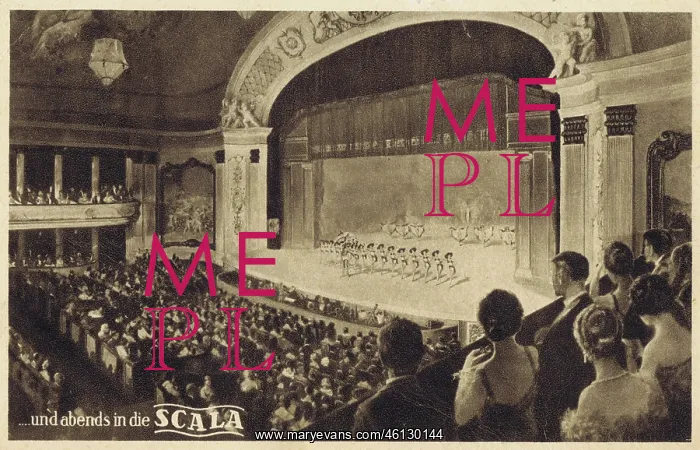 : A performance on the stage of the Scala Theatre, Berlin, 192 : A performance on the stage of the Scala Theatre, Berlin, 192