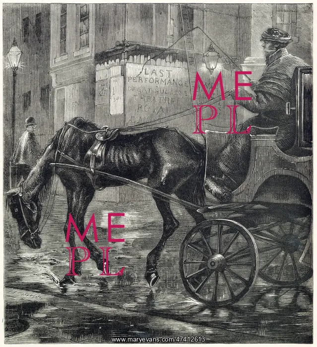 : Last Performance - Undernourished Horse 1873 : Last Performance - Undernourished Horse 1873