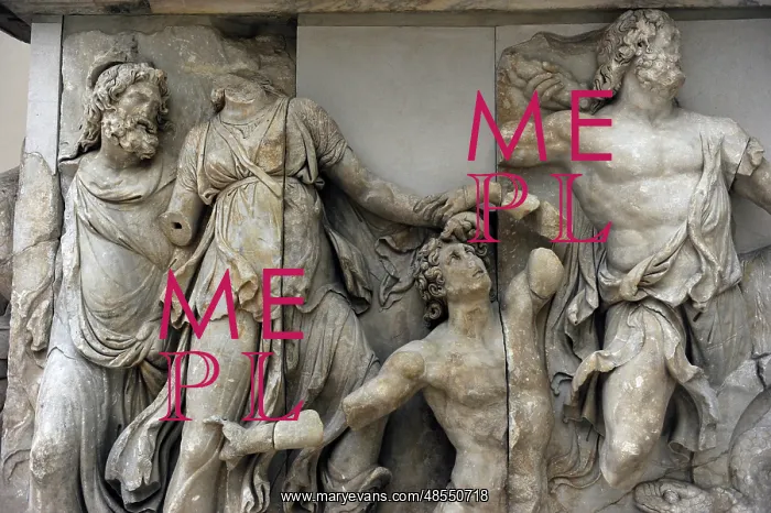 : Pergamon Altar. Detail : Pergamon Altar. Detail
