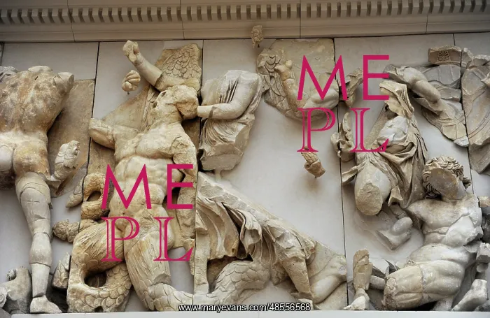 : Pergamon Altar. Orion and Enyo : Pergamon Altar. Orion and Enyo
