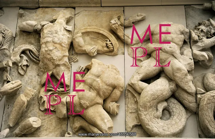 : Pergamon Altar. Probably the twins Castor and Pollux : Pergamon Altar. Probably the twins Castor and Pollux