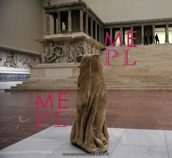 : Pergamon Altar. Statue. Detail : Pergamon Altar. Statue. Detail
