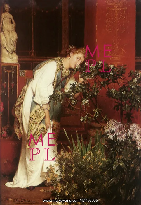 : In the Peristyle, by Alma-Tadema : In the Peristyle, by Alma-Tadema