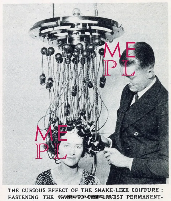 : Permanent Hair-Waving Machine 1928 : Permanent Hair-Waving Machine 1928