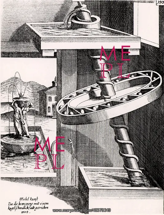 : Perpetual motion: Grindstone driven, via work : Perpetual motion: Grindstone driven, via work