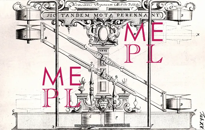 : Perpetual motion machine described in about 1664 : Perpetual motion machine described in about 1664