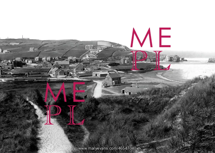  : Perranporth, from sandhills 1893