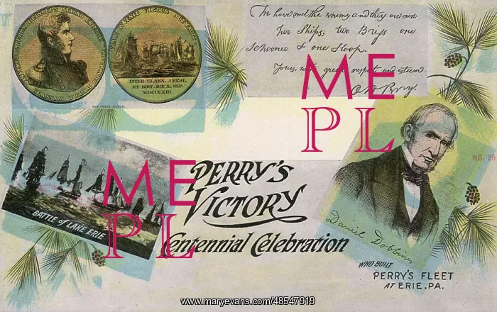 : Perry's Victory, centennial celebration, Lake Erie, USA : Perry's Victory, centennial celebration, Lake Erie, USA