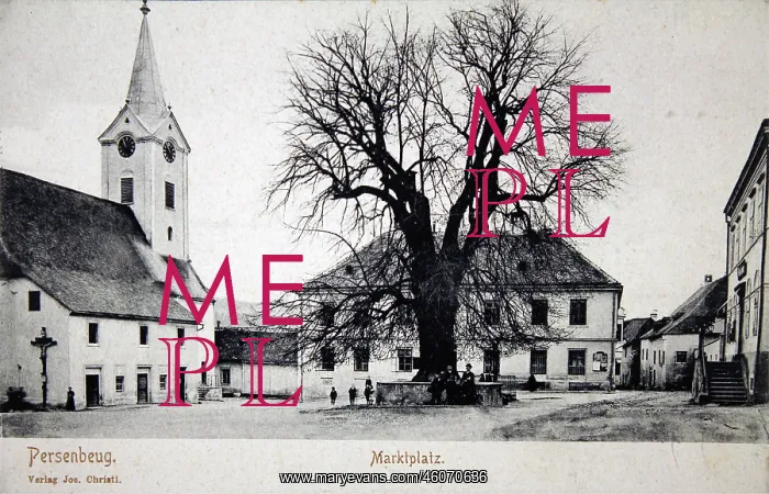 : Persenbeug. Marketplace. About 1905. Collotype : Persenbeug. Marketplace. About 1905. Collotype