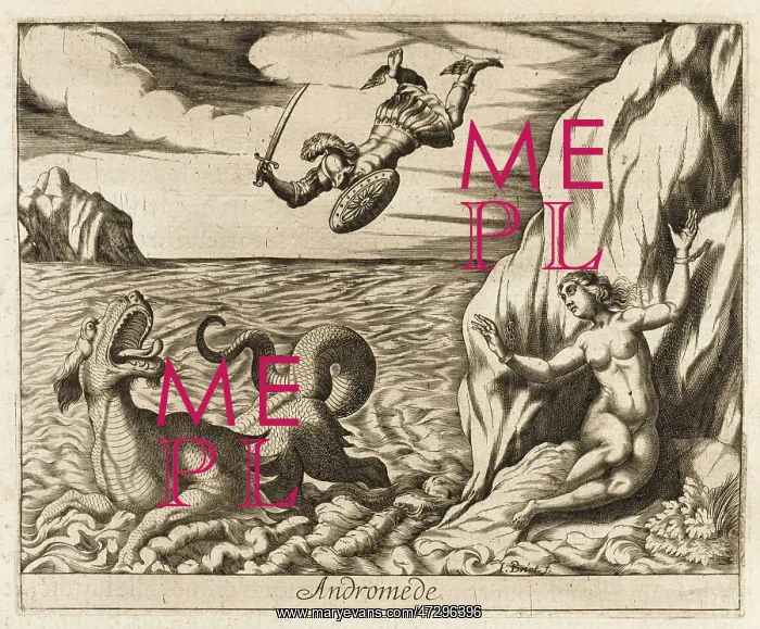 : PERSEUS SLAYS MONSTER : PERSEUS SLAYS MONSTER