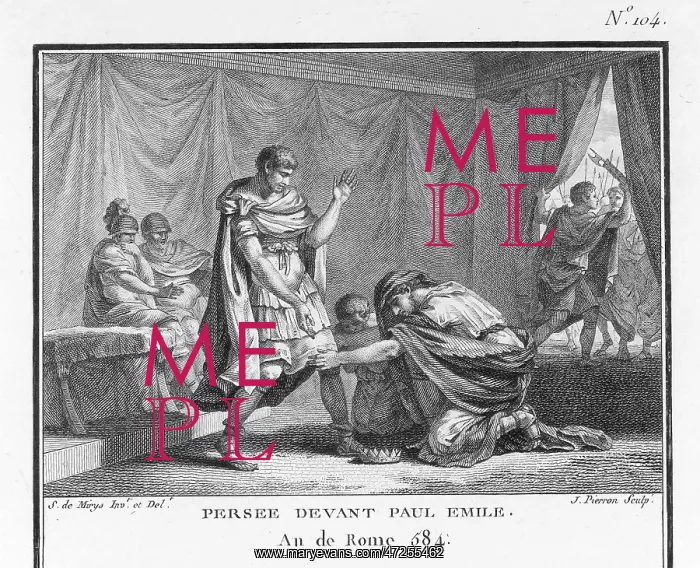 : PERSEUS SUBMITS TO ROME : PERSEUS SUBMITS TO ROME