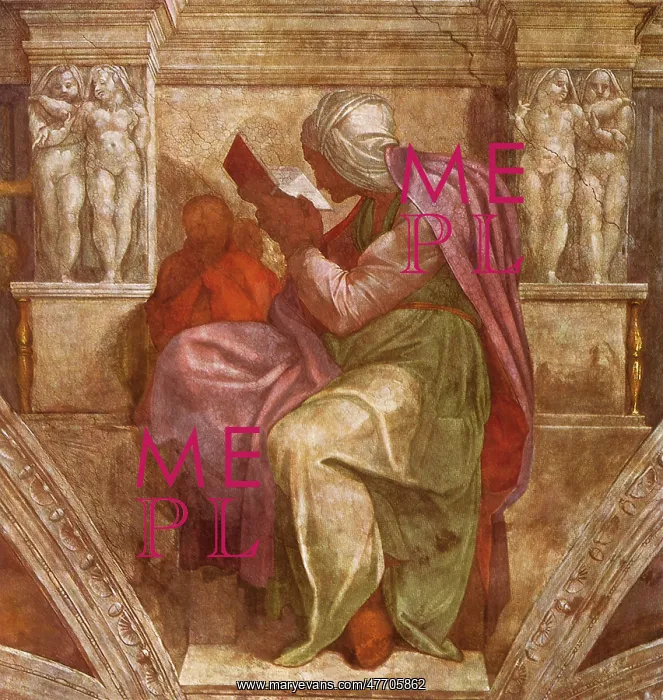 : The Persian Sibyl, by Michelangelo : The Persian Sibyl, by Michelangelo