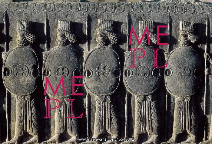 : PERSIAN SOLDIERS WITH SHIELDS : PERSIAN SOLDIERS WITH SHIELDS