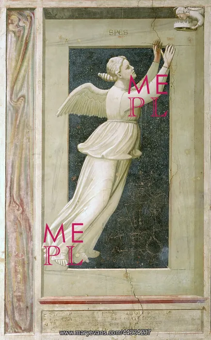 : Personification of Hope, painted by Giotto : Personification of Hope, painted by Giotto