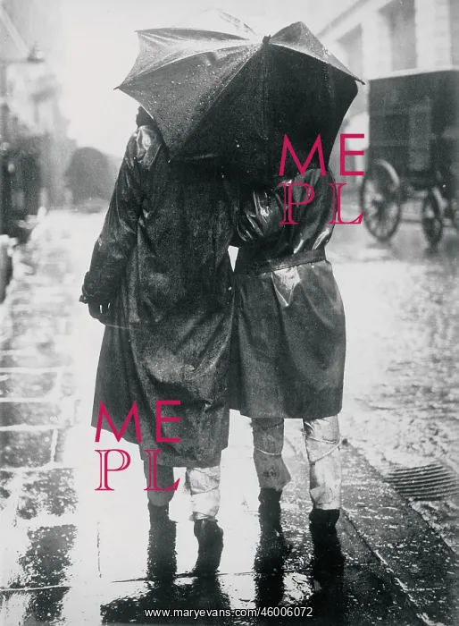 : Two persons beneath an umbrella : Two persons beneath an umbrella