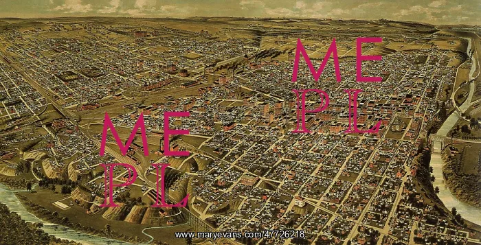 : Perspective Map of Fort Worth, Texas 1891 : Perspective Map of Fort Worth, Texas 1891