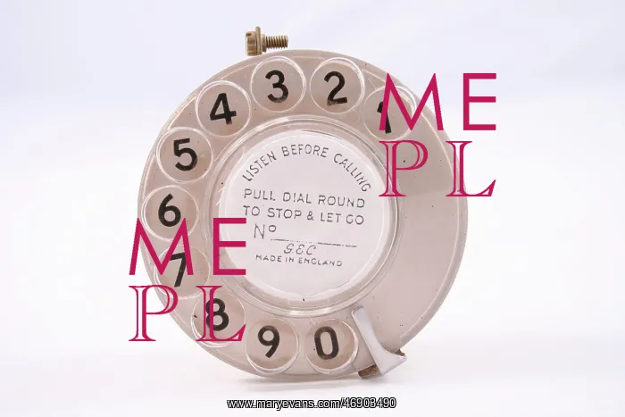 : Perspex radial telephone dial : Perspex radial telephone dial