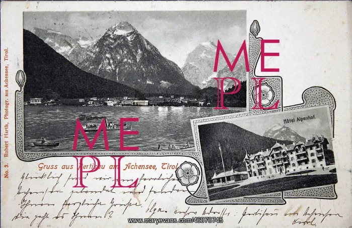 : Pertisau with Alpenhof and a total view. 1901 : Pertisau with Alpenhof and a total view. 1901