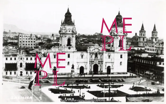 : Peru - The Cathedral of Lima - Plaza de Armas : Peru - The Cathedral of Lima - Plaza de Armas
