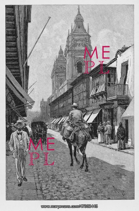 : PERU / LIMA / CATHEDRAL 1891 : PERU / LIMA / CATHEDRAL 1891