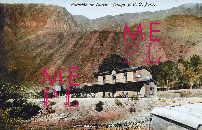 : Peru - Railway Station at Surco : Peru - Railway Station at Surco